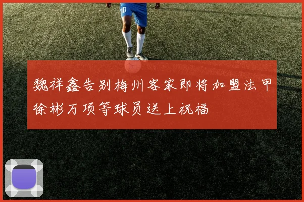 魏祥鑫告别梅州客家即将加盟法甲徐彬万项等球员送上祝福